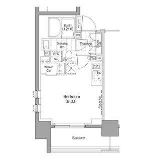 ザ・パークハビオ浅草駒形【4階】の間取り