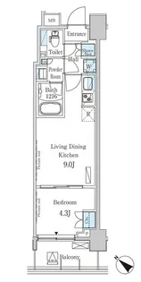 パークアクシス押上レジデンス【7階】の間取り