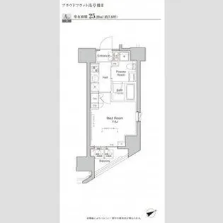 プラウドフラット浅草橋Ⅱ【11階】の間取り