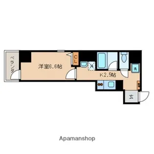 ステーションフロント蔵前【4階】の間取り