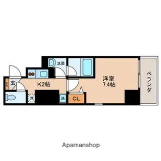 フォレシティ蔵前【8階】の間取り
