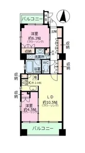 シャリエ錦糸町石原【5階】の間取り