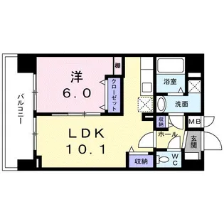 グランツ スエヒロ【7階】の間取り