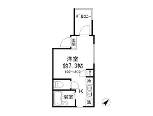 MELDIA梅田【3階】の間取り