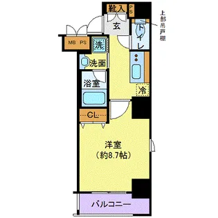 メインステージ上野【7階】の間取り