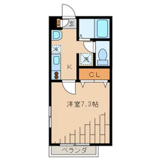 フォンティーヌ【3階】の間取り