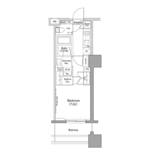 ザ・パークハビオ木場【9階】の間取り