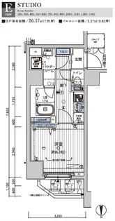 メインステージ錦糸町Ⅶラピス【10階】の間取り