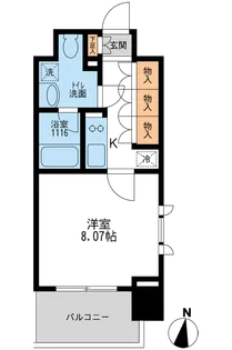 アーデン清澄白河【13階】の間取り