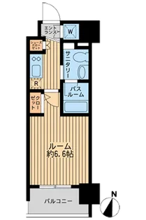 ダフィット門前仲町【8階】の間取り