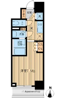 HF上野入谷レジデンス【3階】の間取り
