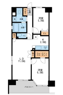 レジディア南千住【10階】の間取り