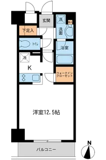 レジデンス両国駅前【10階】の間取り