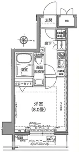 アイル両国弐番館【2階】の間取り