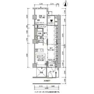 東雲キャナルコートCODAN21号棟【8階】の間取り