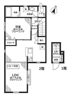 ジョイワン【2階】の間取り