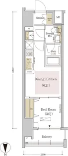 アーバネックス森下III【6階】の間取り