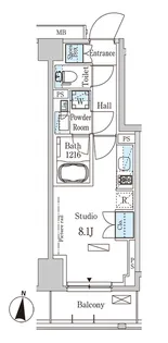パークアクシス木場キャナル イースト【3階】の間取り