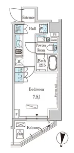 パークアクシス木場キャナル イースト【5階】の間取り