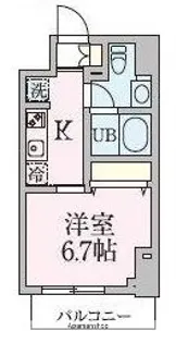ブランシュワ【2階】の間取り