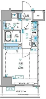 ジェノヴィア浅草Ⅲグリーンヴェール【10階】の間取り