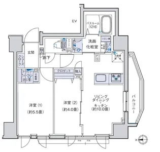 オーキッドレジデンス三ノ輪【7階】の間取り