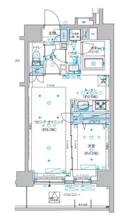メインステージ両国Ⅲ【10階】の間取り