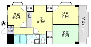 ドミール四ツ木【4階】の間取り