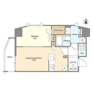 CASSIA上野入谷【3階】の間取り