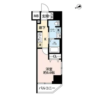 プレール・ドゥーク門前仲町Ⅲ【5階】の間取り