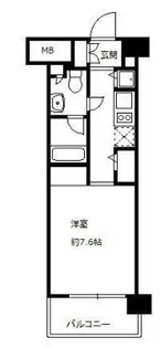 ニューシティアパートメンツ亀戸【2階】の間取り