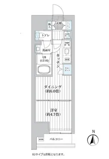 ライオンズフォーシア清澄白河【12階】の間取り