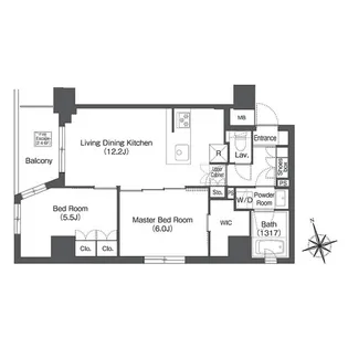 コンフォリア日暮里【4階】の間取り