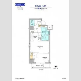 プラウドフラット本所吾妻橋【3階】の間取り