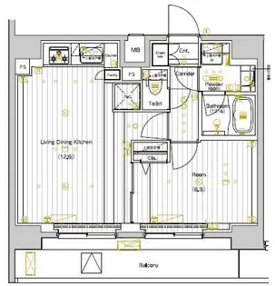 PREMIUM CUBE 両国DEUX【12階】の間取り
