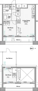 レジディア錦糸町II【13階】の間取り