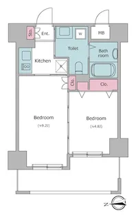 レジディア秋葉原【3階】の間取り