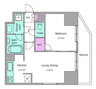 レジディア町屋【2階】の間取り