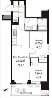 フレンシア浅草橋【3階】の間取り