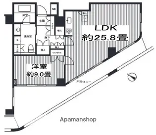 ヒューリック浅草一丁目【3階】の間取り