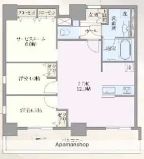 ライトテラス浅草【10階】の間取り