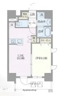 ライトテラス浅草【8階】の間取り