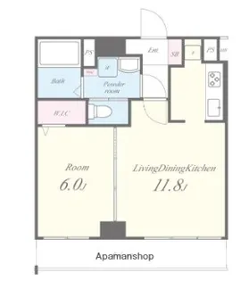 フェリーチェ蔵前【5階】の間取り