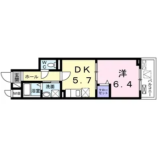 ブレイ ダ ブリク【3階】の間取り