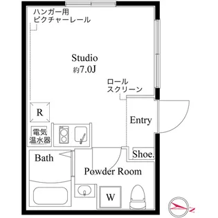 CASA PIAZZA 錦糸町【2階】の間取り