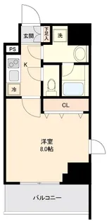 リテラス大島【9階】の間取り
