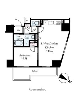 プレール・ドゥーク東京EASTⅤ【10階】の間取り