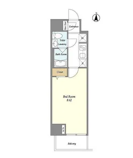 リテラス上野入谷【6階】の間取り