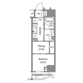 ARKMARK水天宮前Ⅰ【11階】の間取り