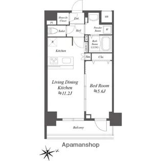 プレサンスブルーム浅草NORTH【7階】の間取り
